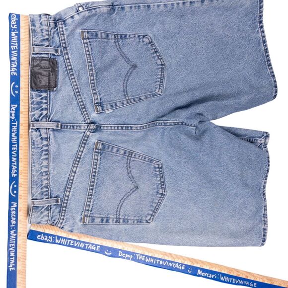 Vintage Levis SilverTab Shorts Mens 36 Loose Fit Baggy Denim Made USA 90s Y2K - Picture 3 of 10